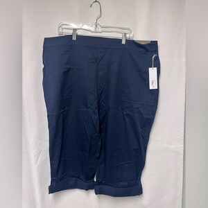Soft Surroundings Barbados Convertible Crop Pants Navy 2X NWT